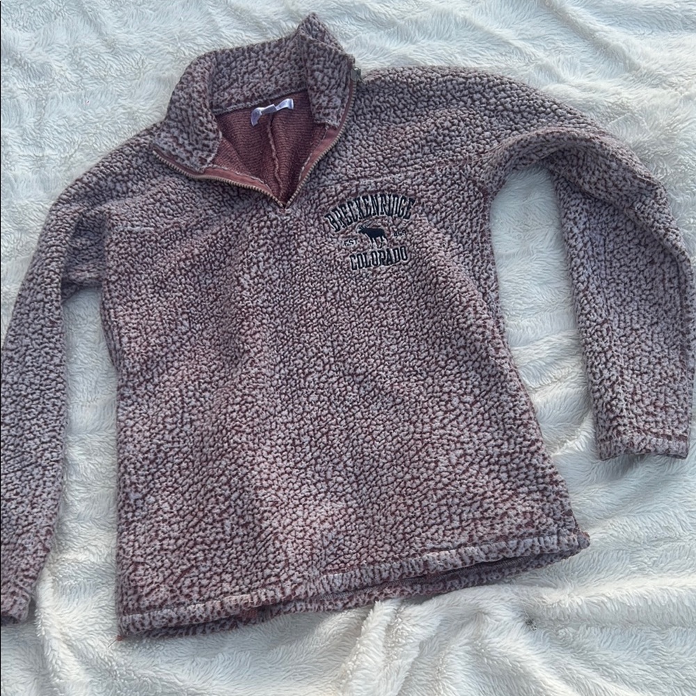 Say What? Women's Sherpa Jacket - Brown and Cream